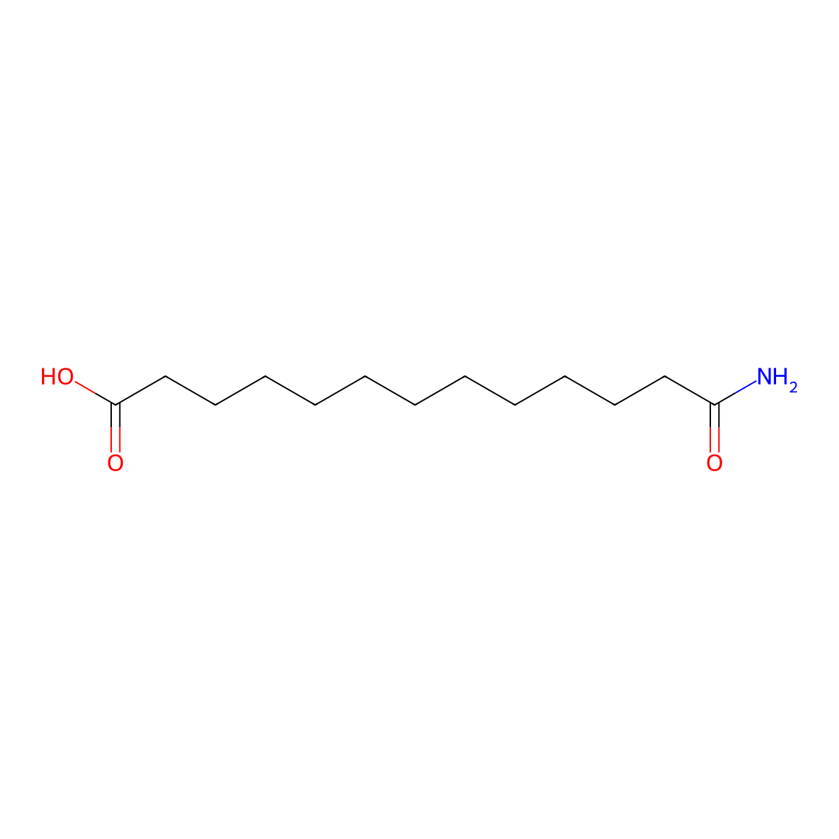 13-Amino-13-oxotridecanoic acid molecular structure, CAS 186145-82-4