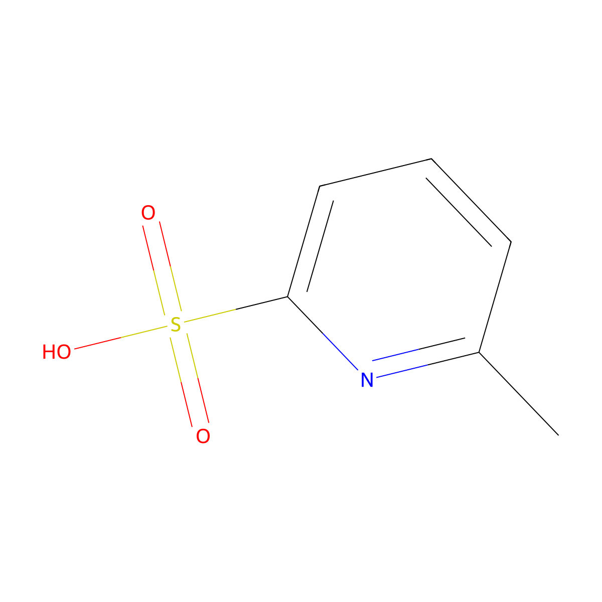 6-methylpyridine-2-sulfonic Acid molecular structure, CAS 18615-99-1
