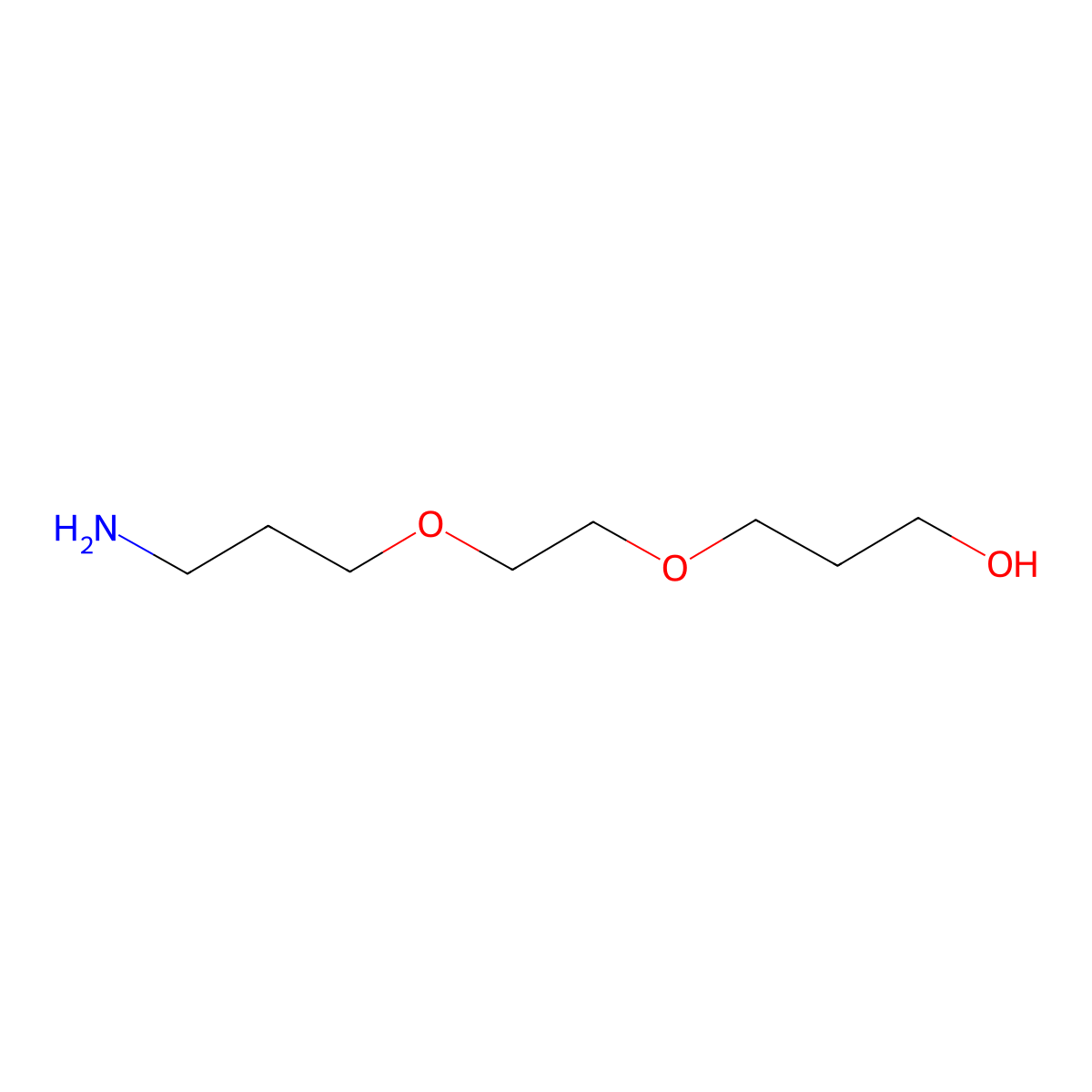 3-[2-(3-Aminopropoxy)ethoxy]propan-1-ol molecular structure, CAS 1861523-56-9