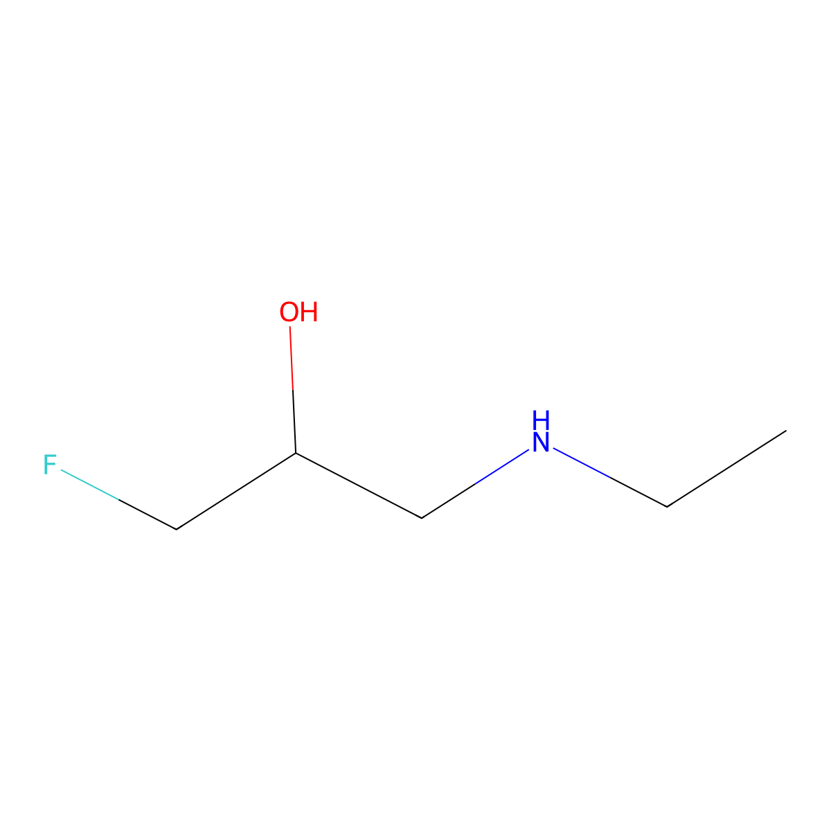 1-(Ethylamino)-3-fluoropropan-2-ol molecular structure, CAS 1861555-86-3