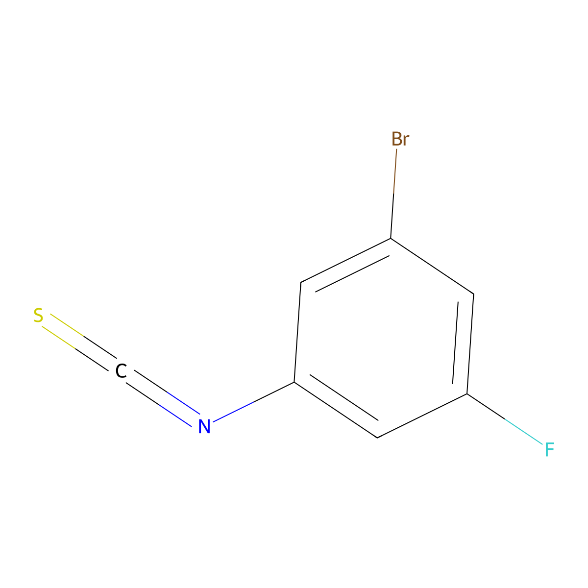 3-Bromo-5-fluorophenylisothiocyanate molecular structure, CAS 1861560-52-2