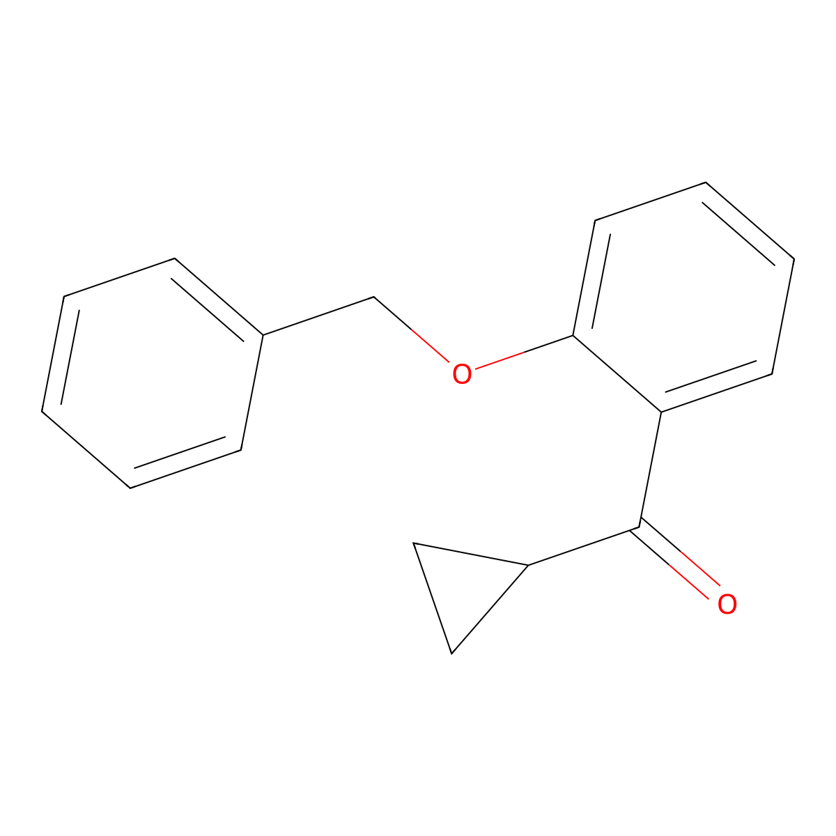 (2-(Benzyloxy)phenyl)(cyclopropyl)methanone molecular structure, CAS 1861670-14-5