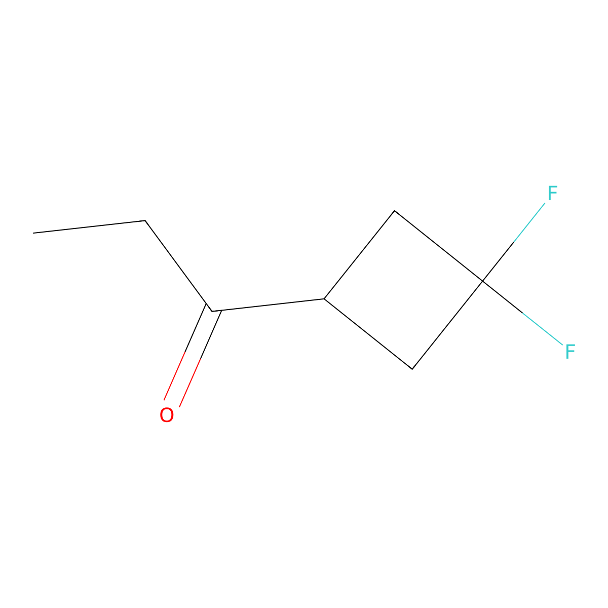 1-(3,3-Difluorocyclobutyl)propan-1-one molecular structure, CAS 1861695-53-5