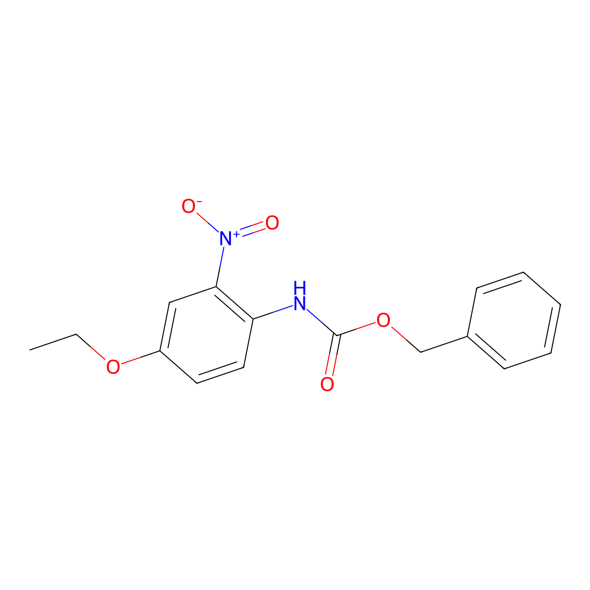 benzyl N-(4-ethoxy-2-nitrophenyl)carbamate molecular structure, CAS 1861696-55-0