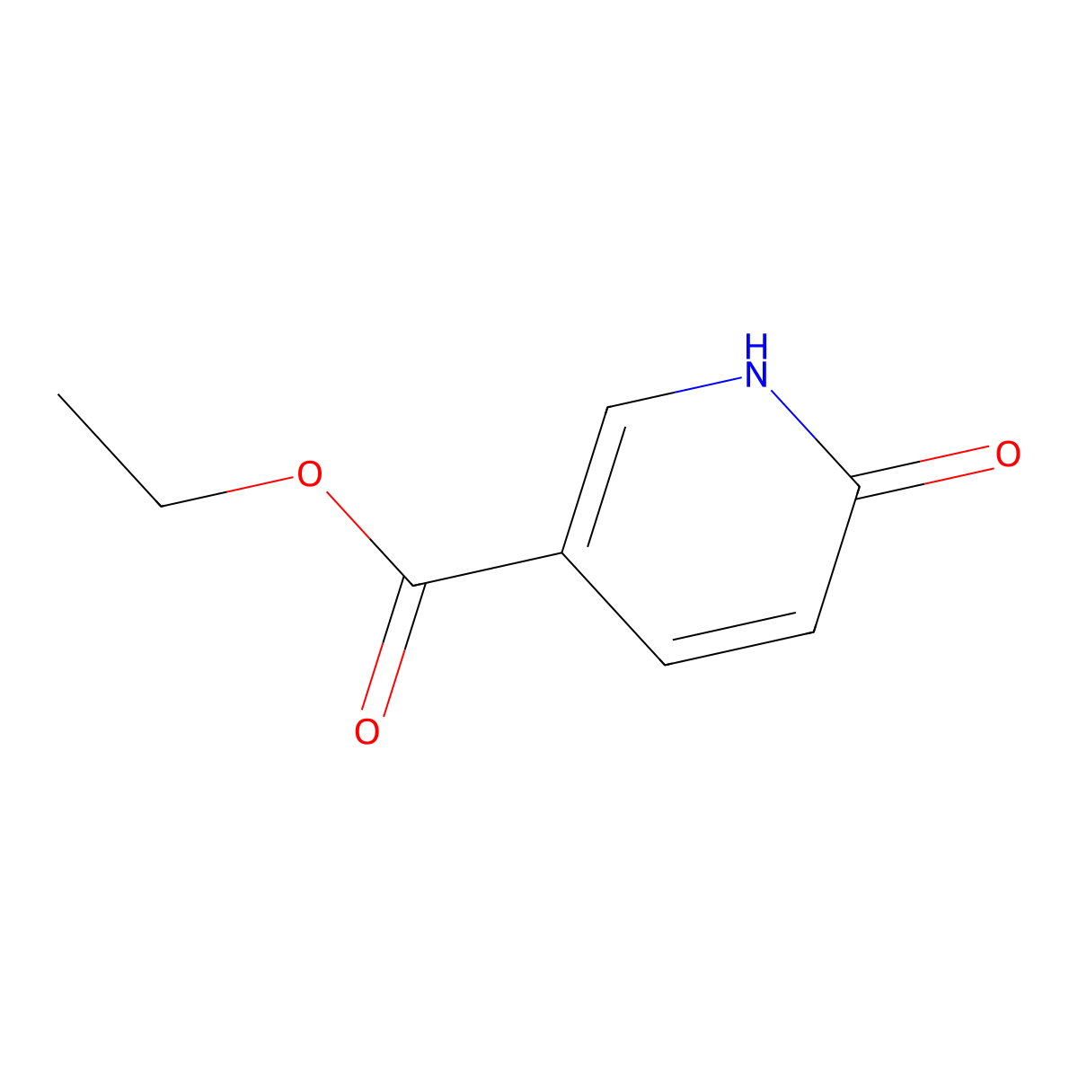 Ethyl 6-hydroxynicotinate molecular structure, CAS 18617-50-0