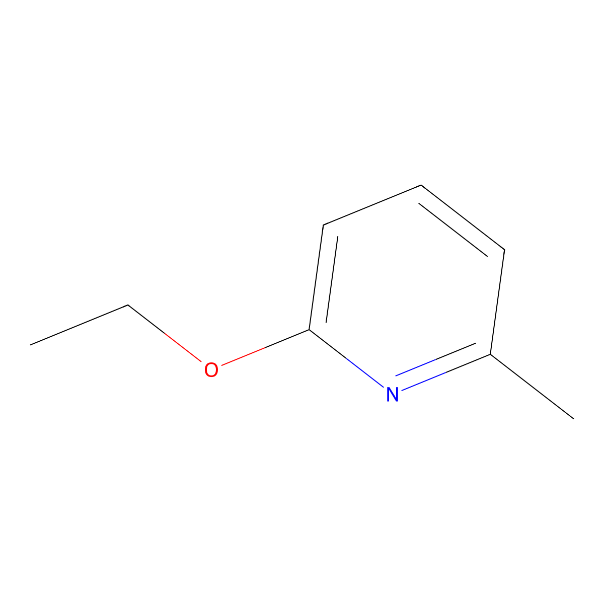 Pyridine, 2-ethoxy-6-methyl- molecular structure, CAS 18617-77-1