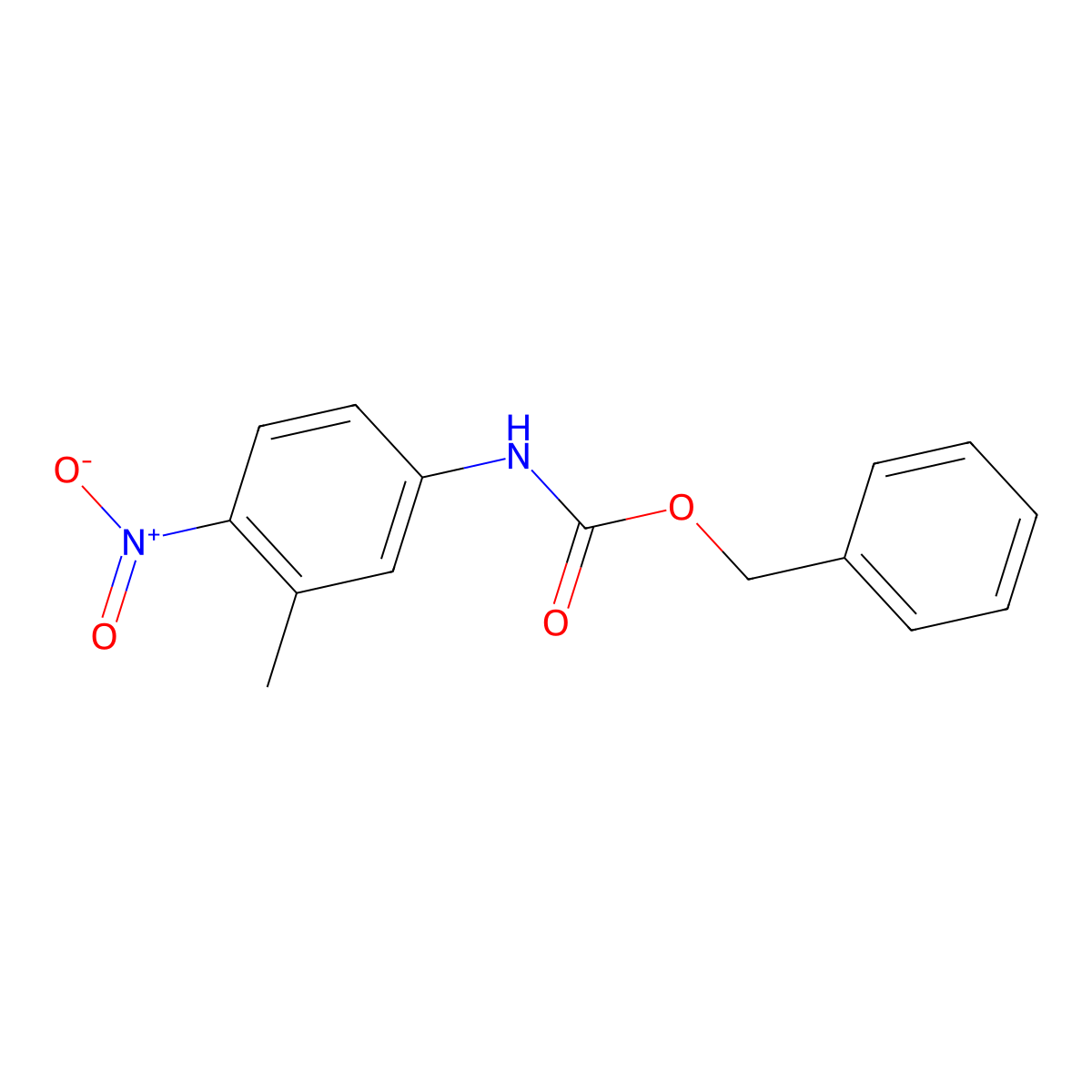 benzyl N-(3-methyl-4-nitrophenyl)carbamate molecular structure, CAS 1861736-79-9