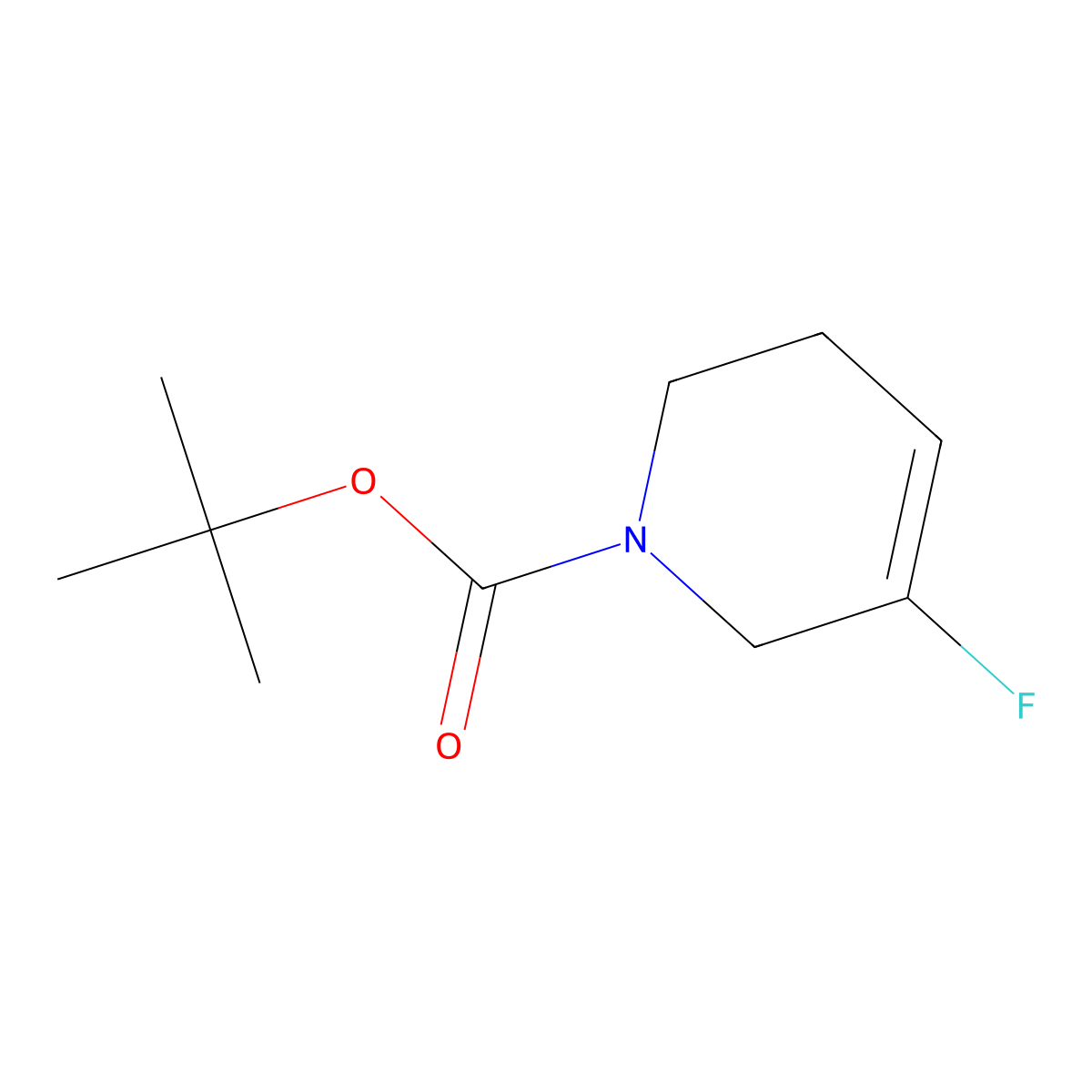 tert-butyl 3-Fluoro-5,6-dihydropyridine-1(2H)-carboxylate molecular structure, CAS 1861803-23-7