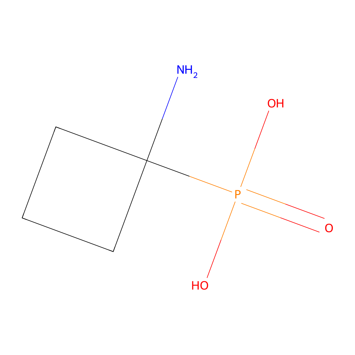 (1-aminocyclobutyl)phosphonic Acid molecular structure, CAS 186187-24-6