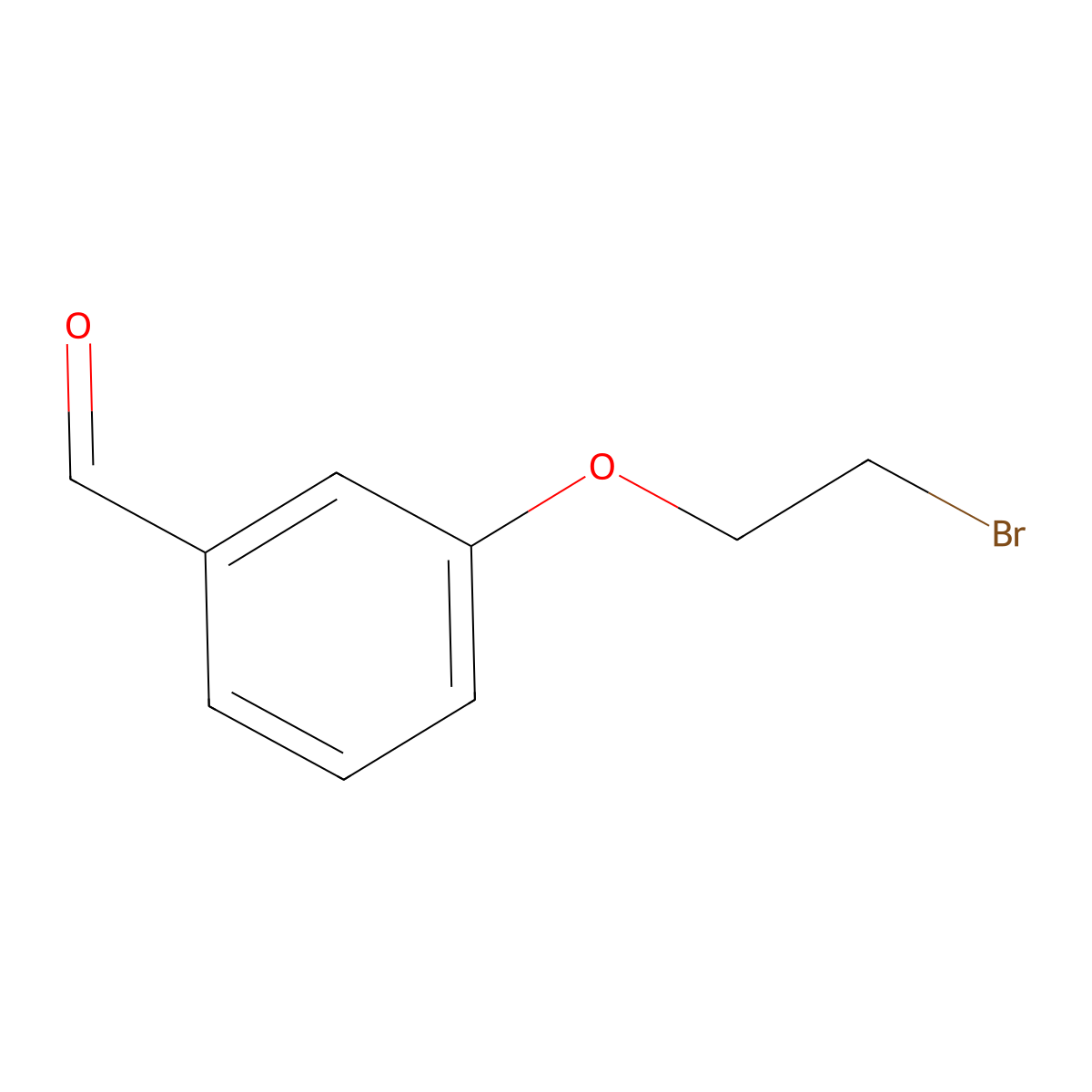 3-(2-Bromoethoxy)benzaldehyde molecular structure, CAS 186191-19-5