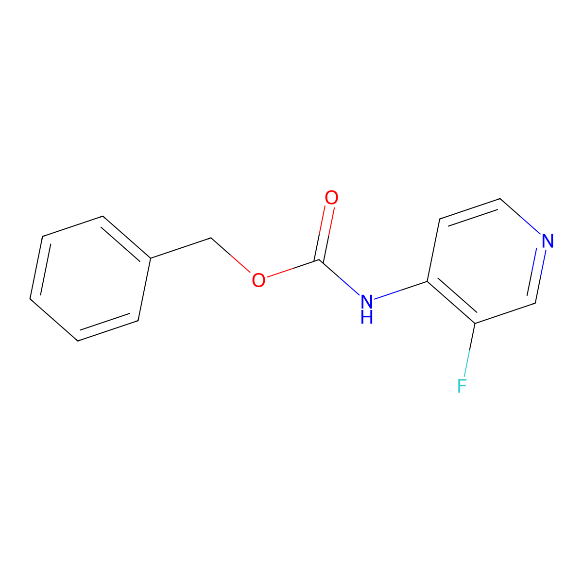 benzyl N-(3-fluoropyridin-4-yl)carbamate molecular structure, CAS 1861935-97-8