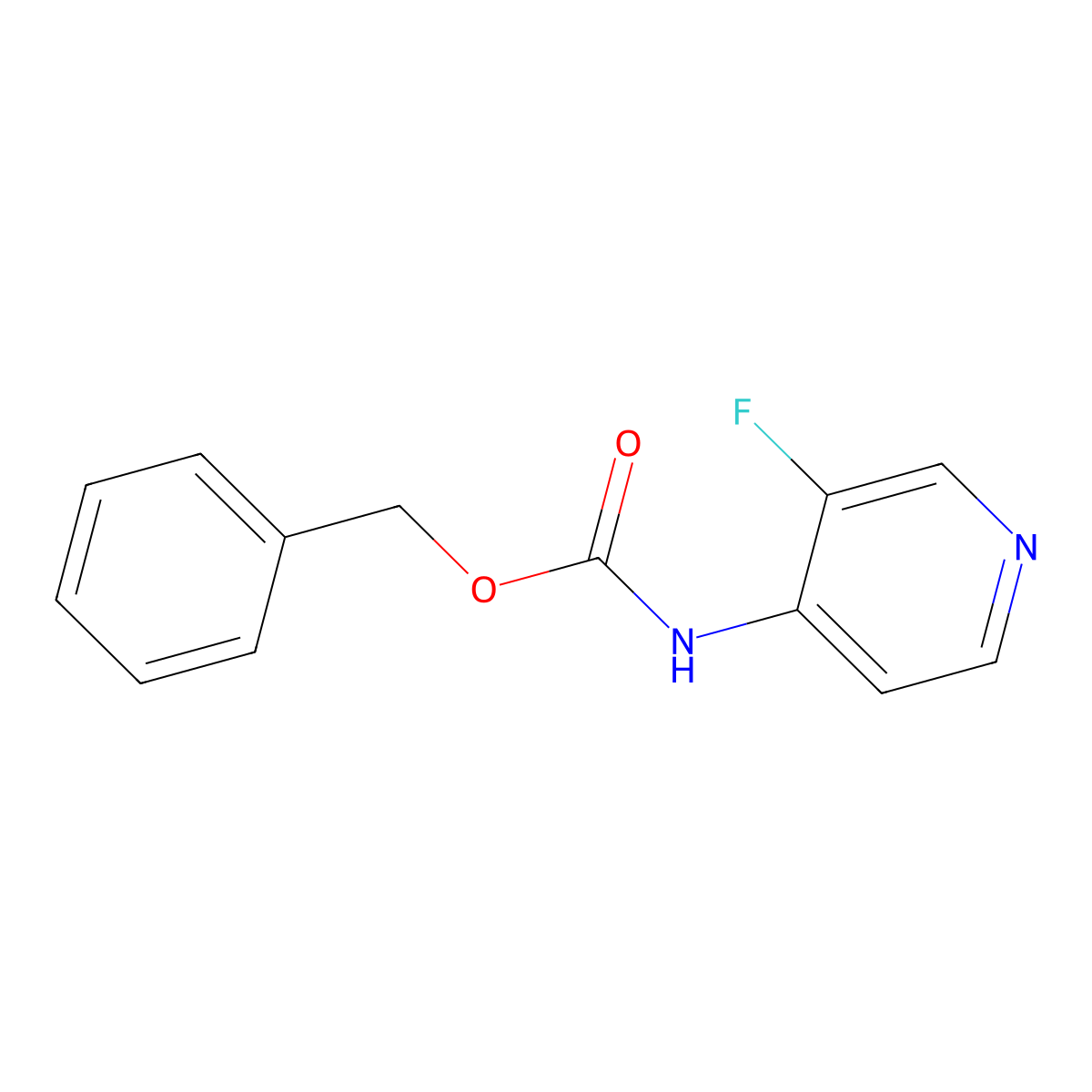 benzyl N-(3-fluoropyridin-4-yl)carbamate molecular structure, CAS 1861935-97-8