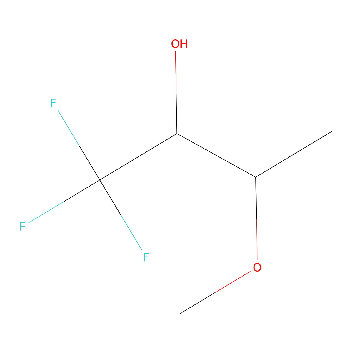 1,1,1-Trifluoro-3-methoxybutan-2-ol molecular structure, CAS 1861967-76-1