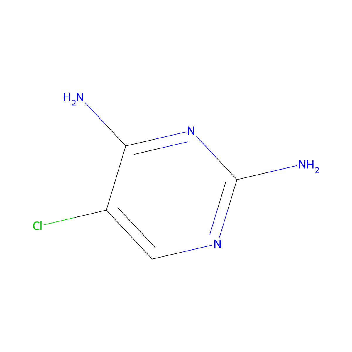 5-Chloropyrimidine-2,4-diamine molecular structure, CAS 18620-64-9