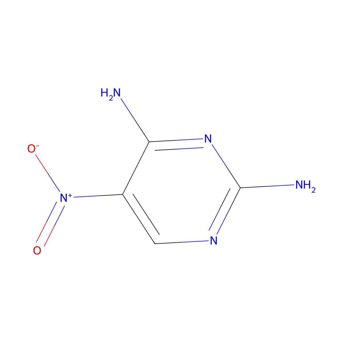 5-Nitropyrimidine-2,4-diamine molecular structure, CAS 18620-73-0