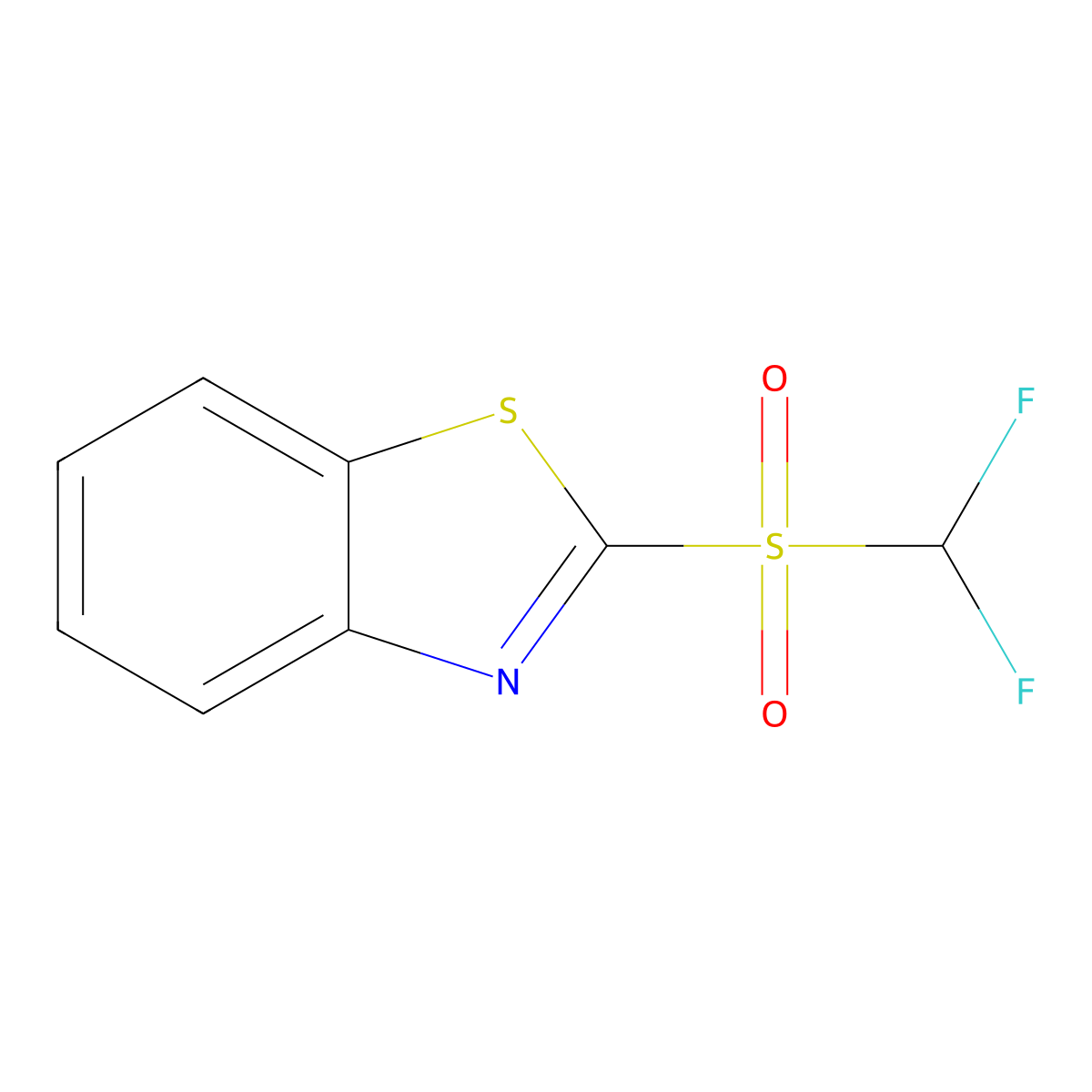 2-((Difluoromethyl)sulfonyl)benzo[d]thiazole molecular structure, CAS 186204-66-0