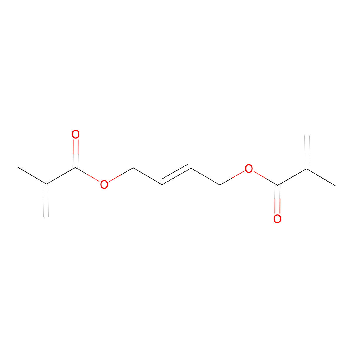 2-Butene-1,4-dimethacrylate molecular structure, CAS 18621-77-7