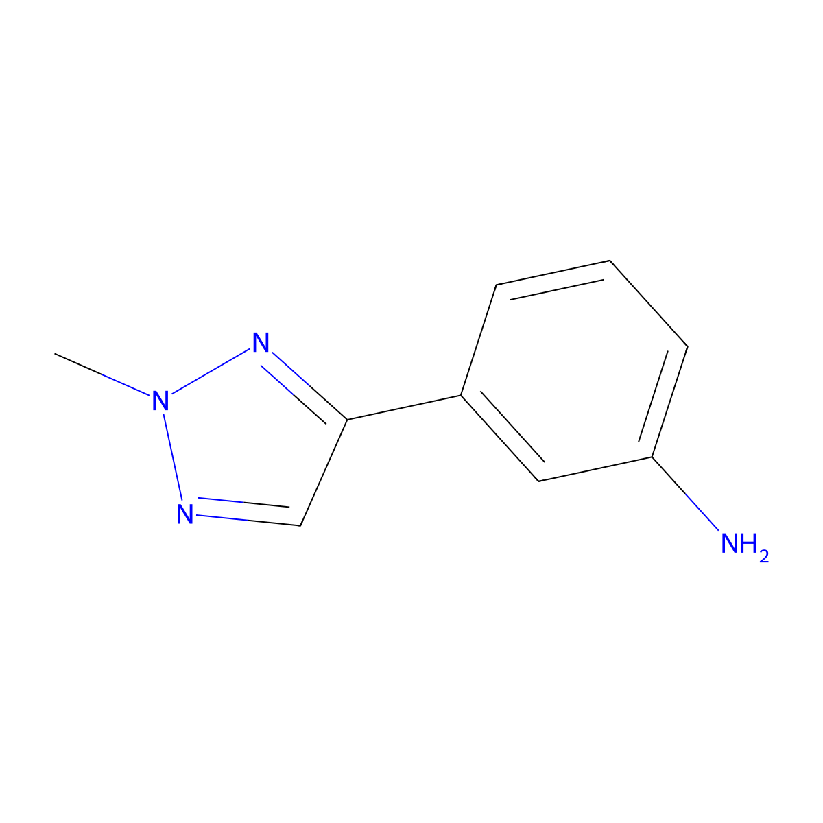 3-(2-Methyl-2H-1,2,3-triazol-4-yl)aniline molecular structure, CAS 1862169-47-8
