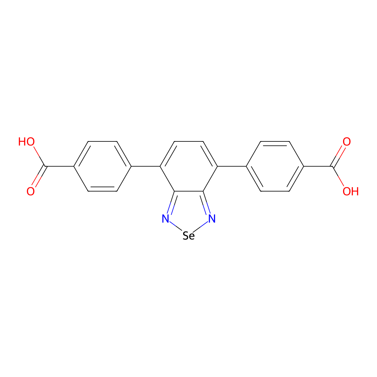 4,4'-(Benzo[c][1,2,5]selenadiazole-4,7-diyl)dibenzoic acid molecular structure, CAS 1862239-04-0