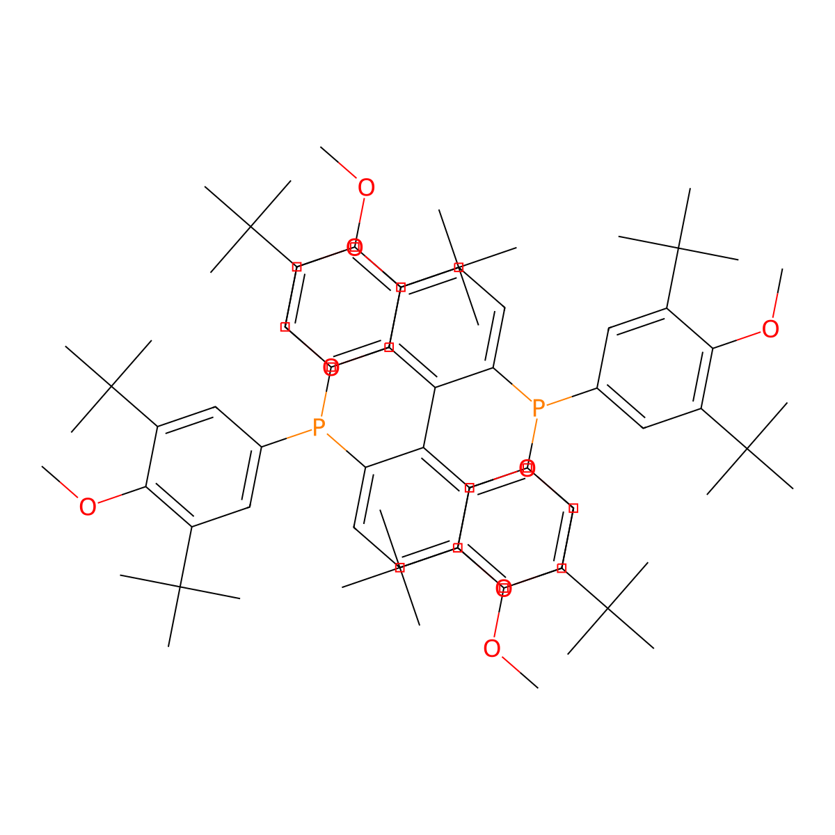 (5S)-6,6'-Bis(bis(3,5-di-tert-butyl-4-methoxyphenyl)phosphaneyl)-2,2',3,3'-tetrahydro-5,5'-bibenzo[b][1,4]dioxine molecular structure, CAS 1862251-64-6