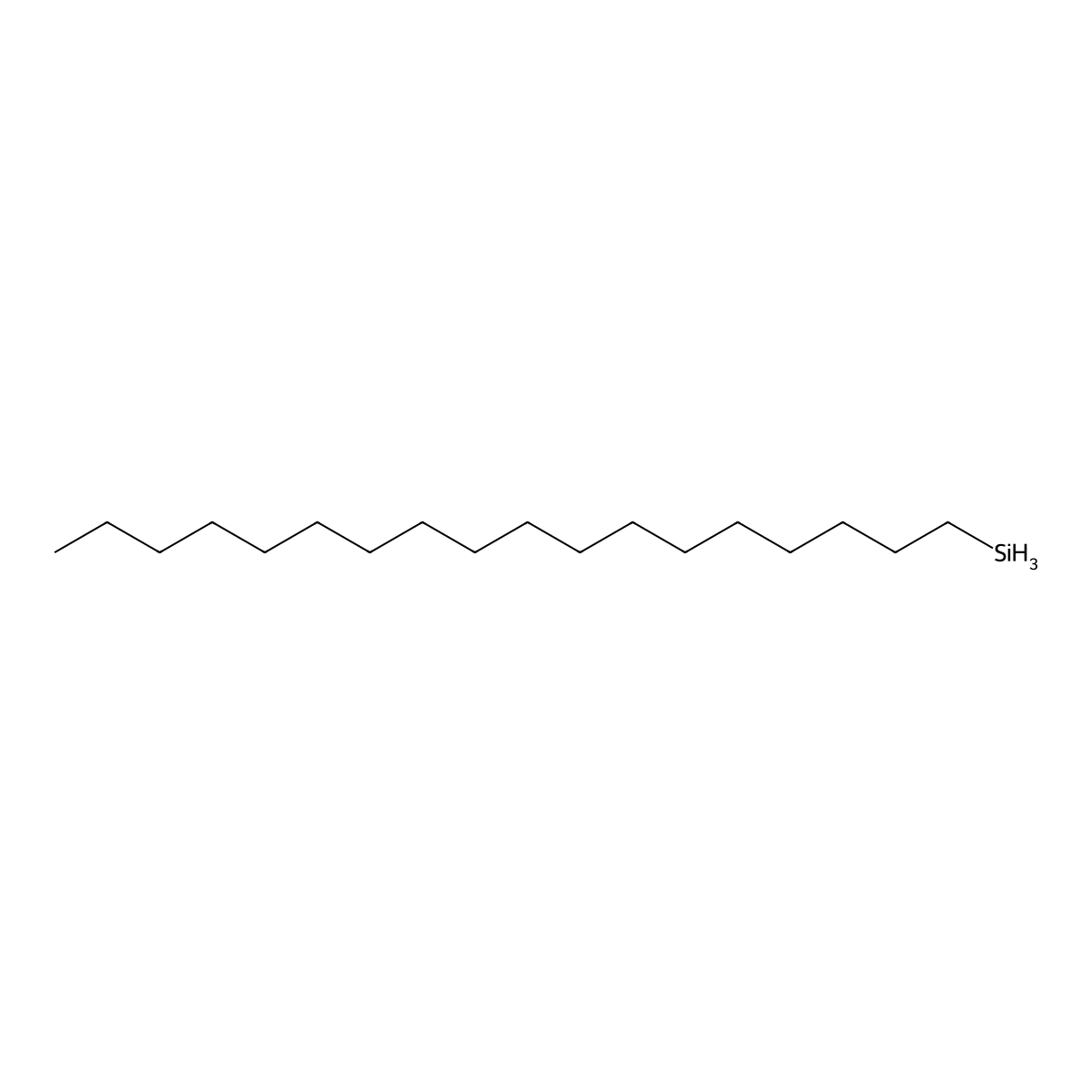 Octadecylsilane molecular structure, CAS 18623-11-5