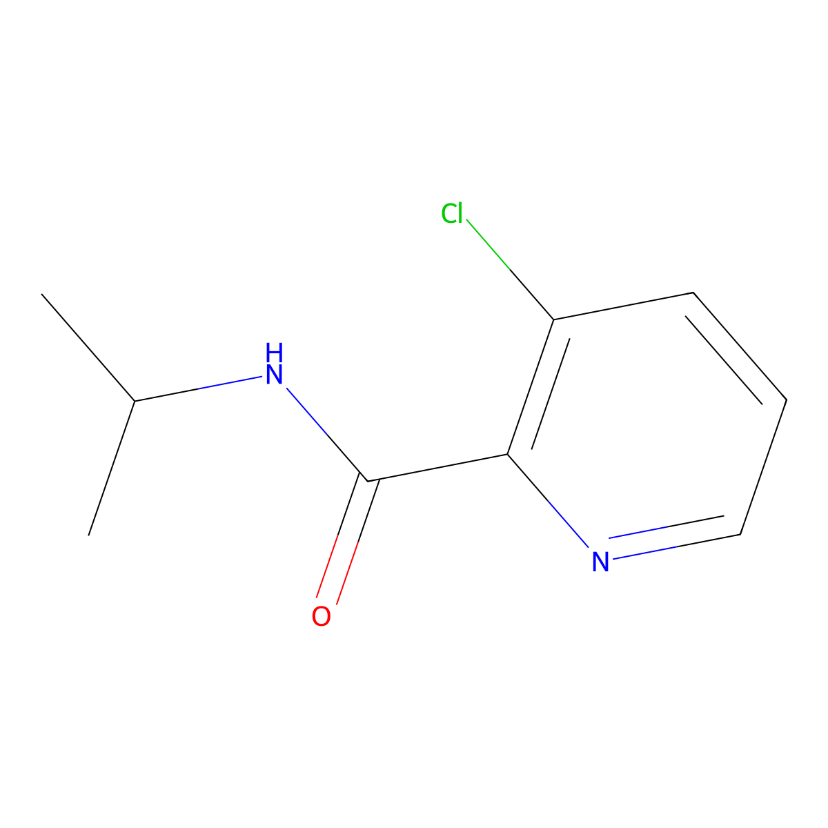 3-chloro-N-isopropylpicolinamide molecular structure, CAS 1862375-46-9