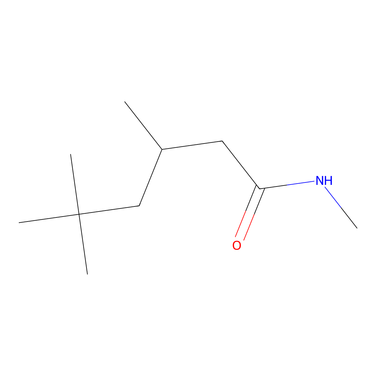N,3,5,5-Tetramethyl-Hexanamide molecular structure, CAS 1862379-19-8