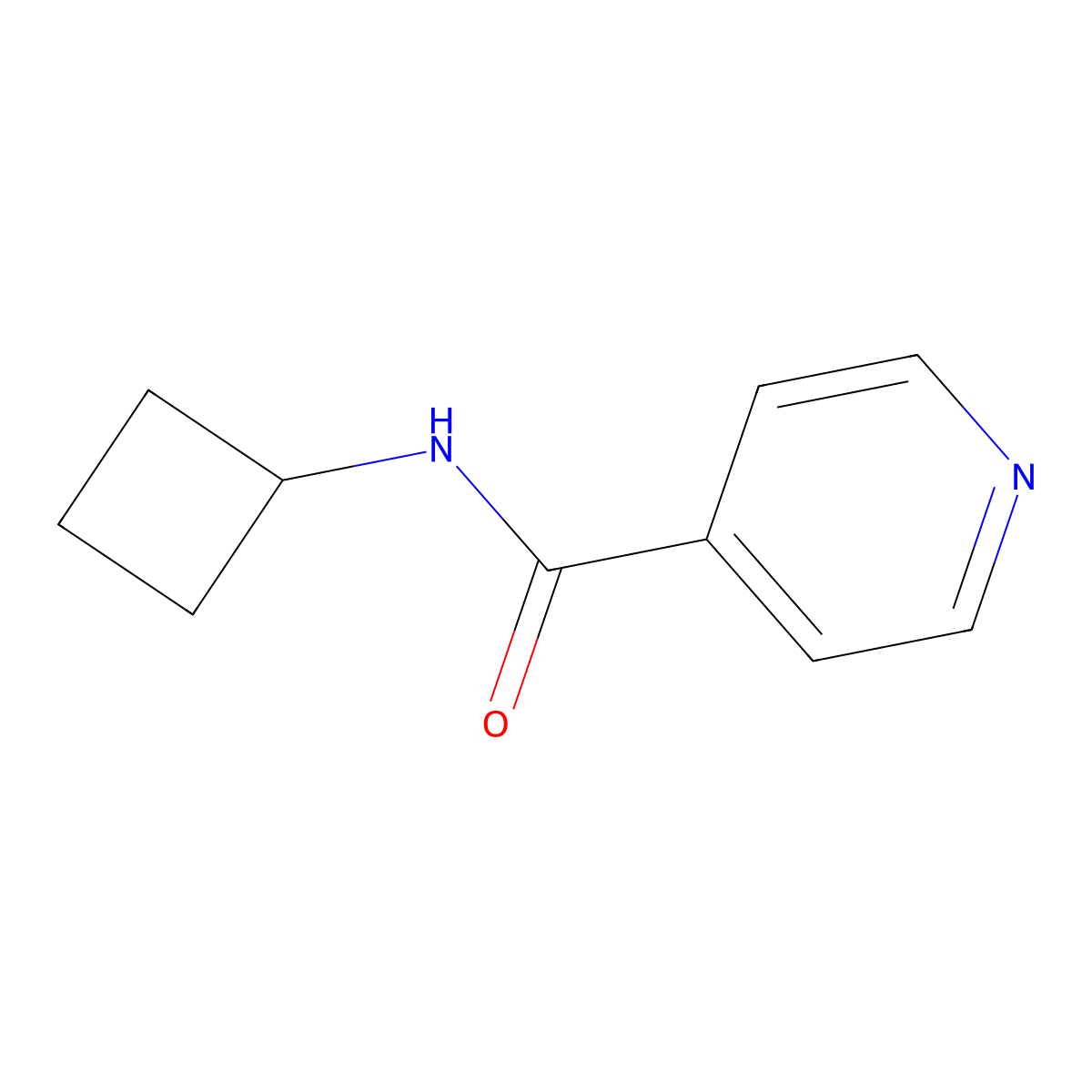 N-cyclobutylpyridine-4-carboxamide molecular structure, CAS 1862395-59-2
