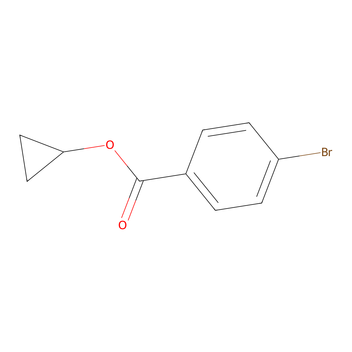 Cyclopropyl 4-bromobenzoate molecular structure, CAS 1862407-93-9