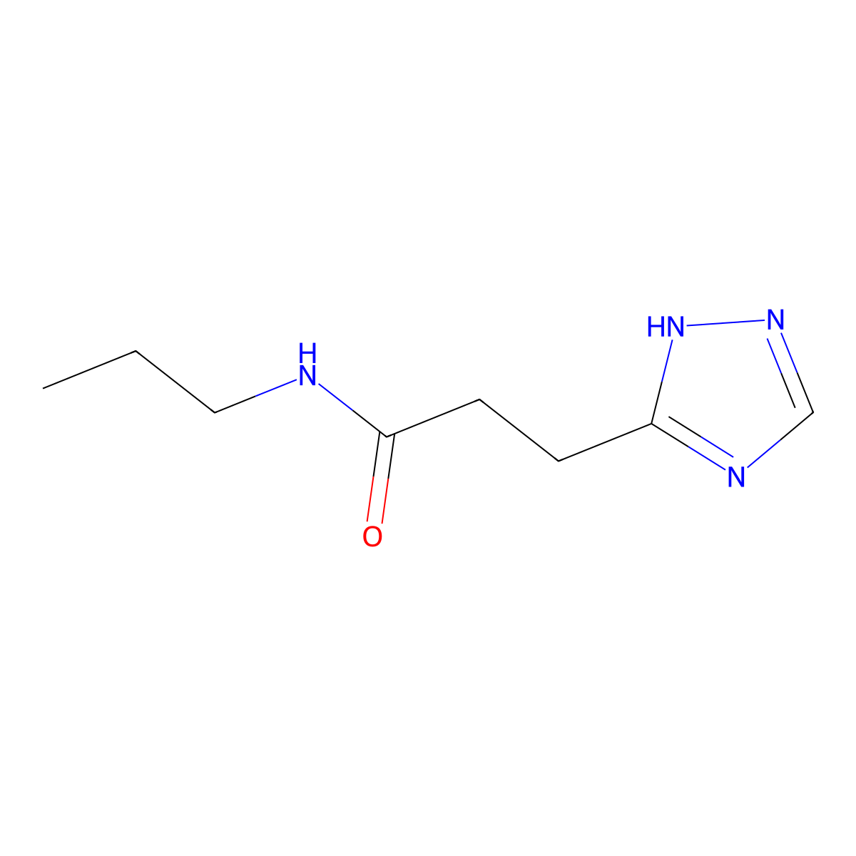 N-propyl-3-(4H-1,2,4-triazol-3-yl)propanamide molecular structure, CAS 1862441-00-6