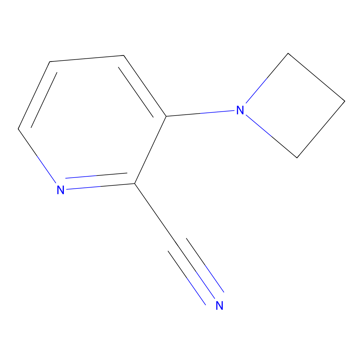 3-(Azetidin-1-yl)pyridine-2-carbonitrile molecular structure, CAS 1862459-36-6