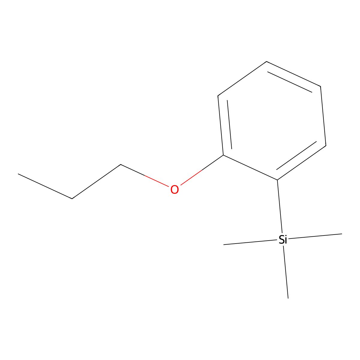 Trimethyl(2-propoxyphenyl)silane molecular structure, CAS 1862539-23-8