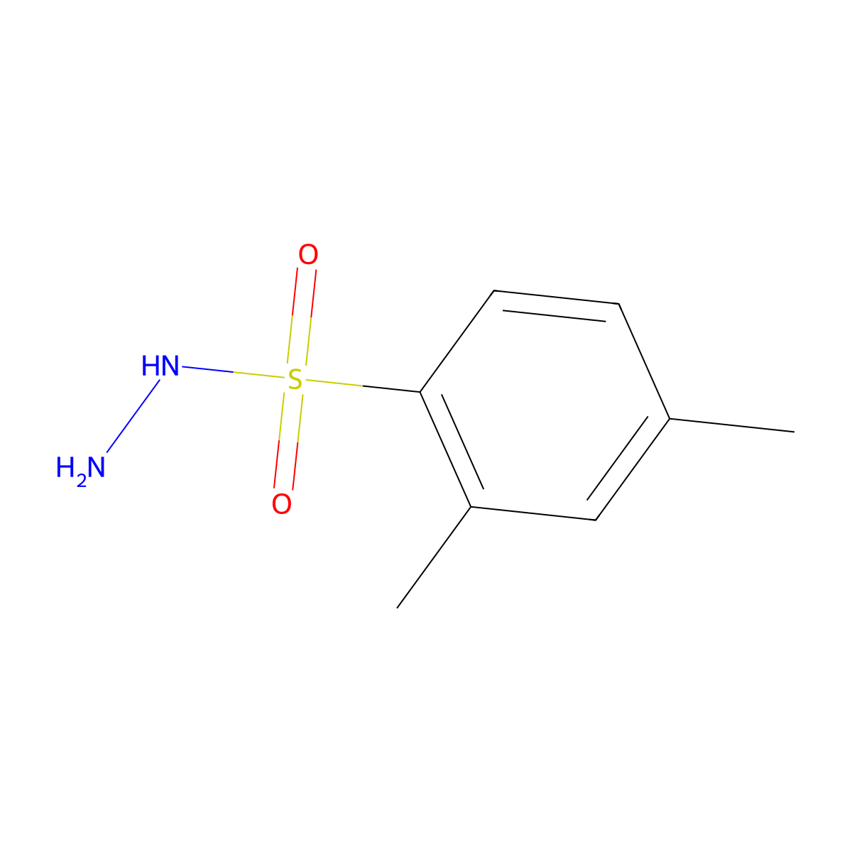 2,4-Dimethylbenzenesulfonohydrazide molecular structure, CAS 18626-10-3