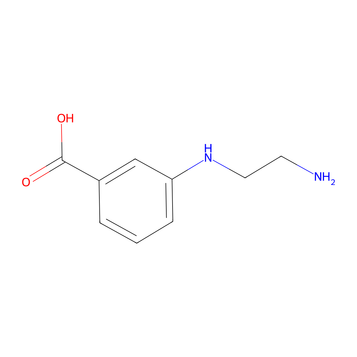 3-[(2-Aminoethyl)amino]benzoic acid molecular structure, CAS 1862608-66-9