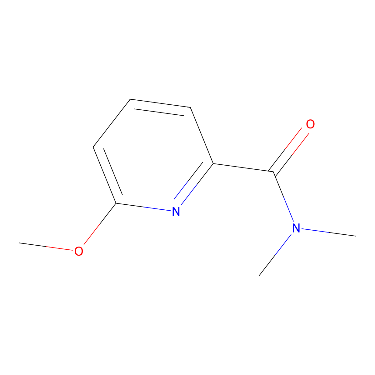N,N-Dimethyl-6-methoxypyridine-2-carboxamide molecular structure, CAS 1862617-63-7