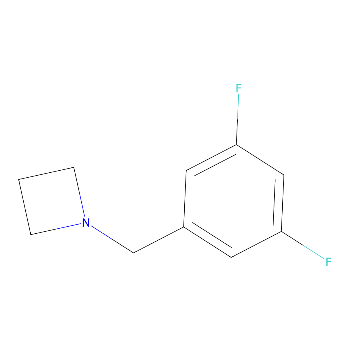 1-(3,5-Difluorobenzyl)azetidine molecular structure, CAS 1862624-08-5