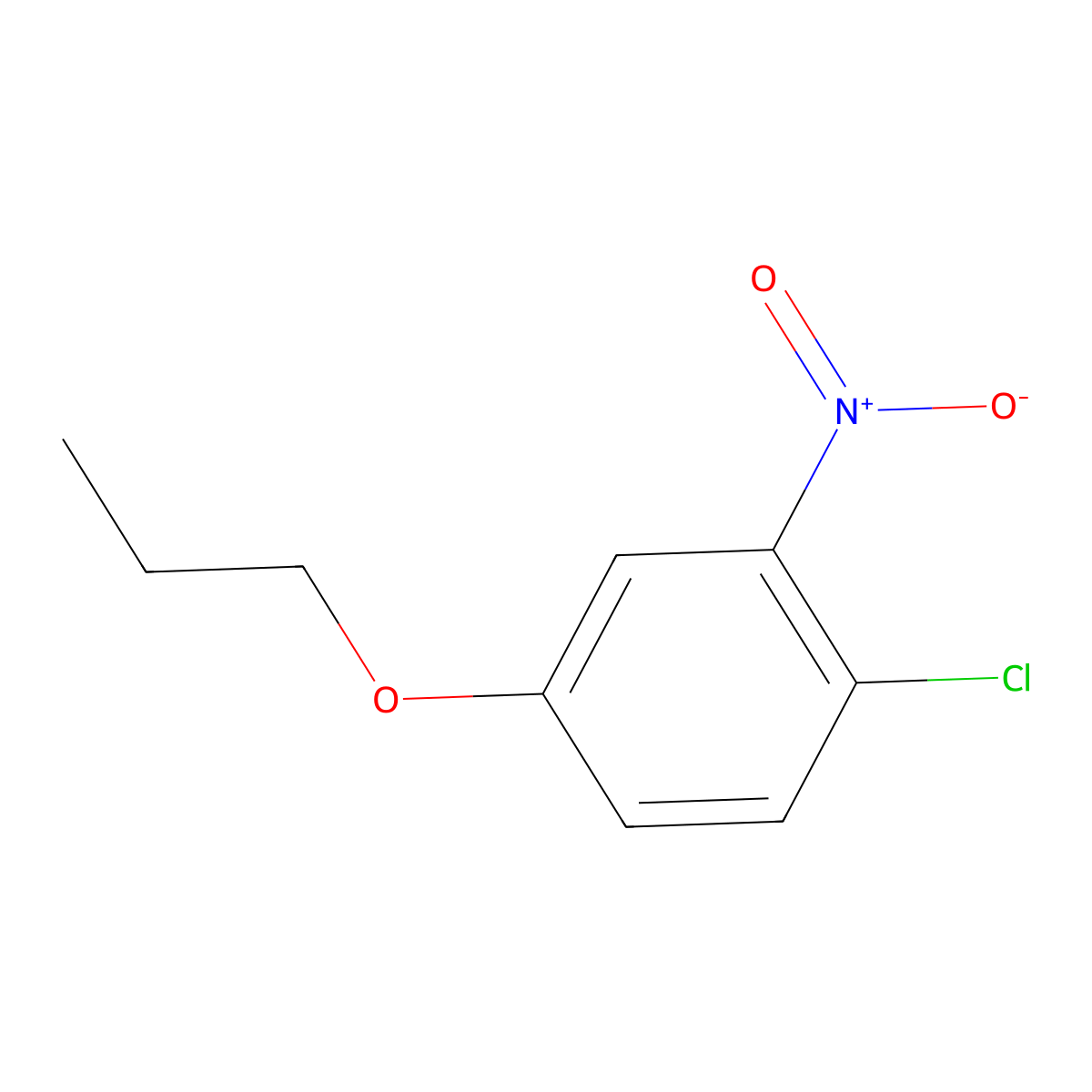 1-Chloro-2-nitro-4-propoxybenzene molecular structure, CAS 1862633-76-8