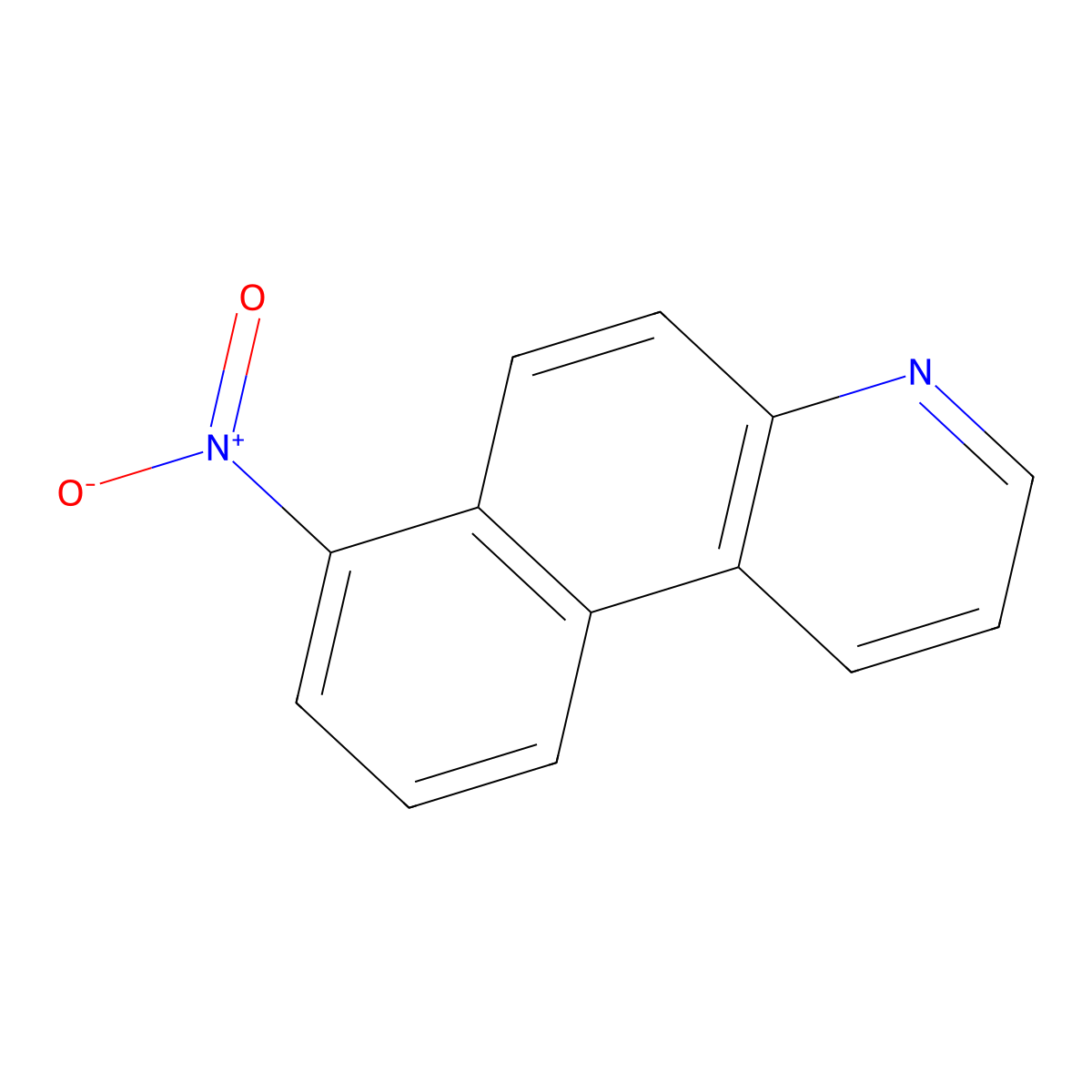 7-Nitrobenzo[f]quinoline molecular structure, CAS 186268-25-7