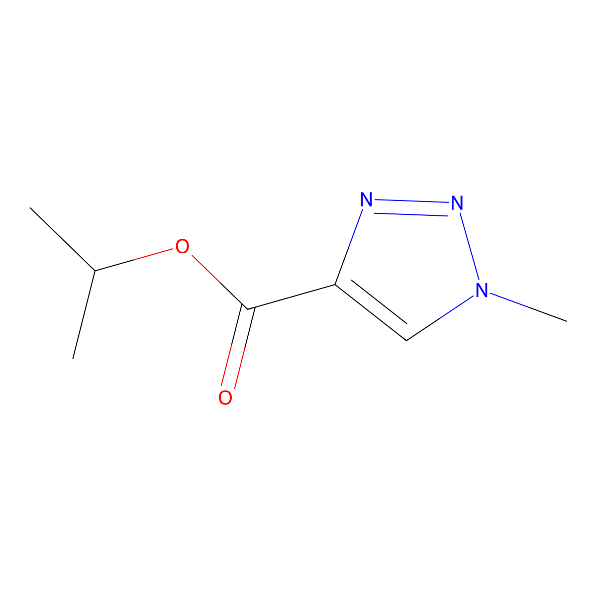 propan-2-yl 1-methyl-1H-1,2,3-triazole-4-carboxylate molecular structure, CAS 1862682-78-7