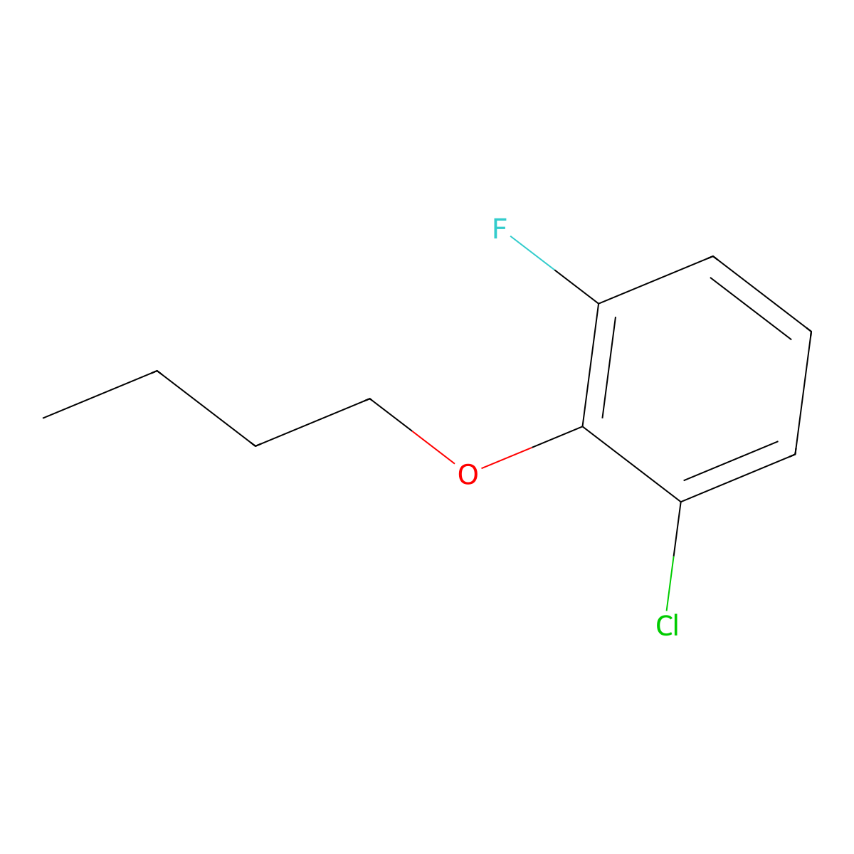 2-Butoxy-1-chloro-3-fluorobenzene molecular structure, CAS 1862714-83-7