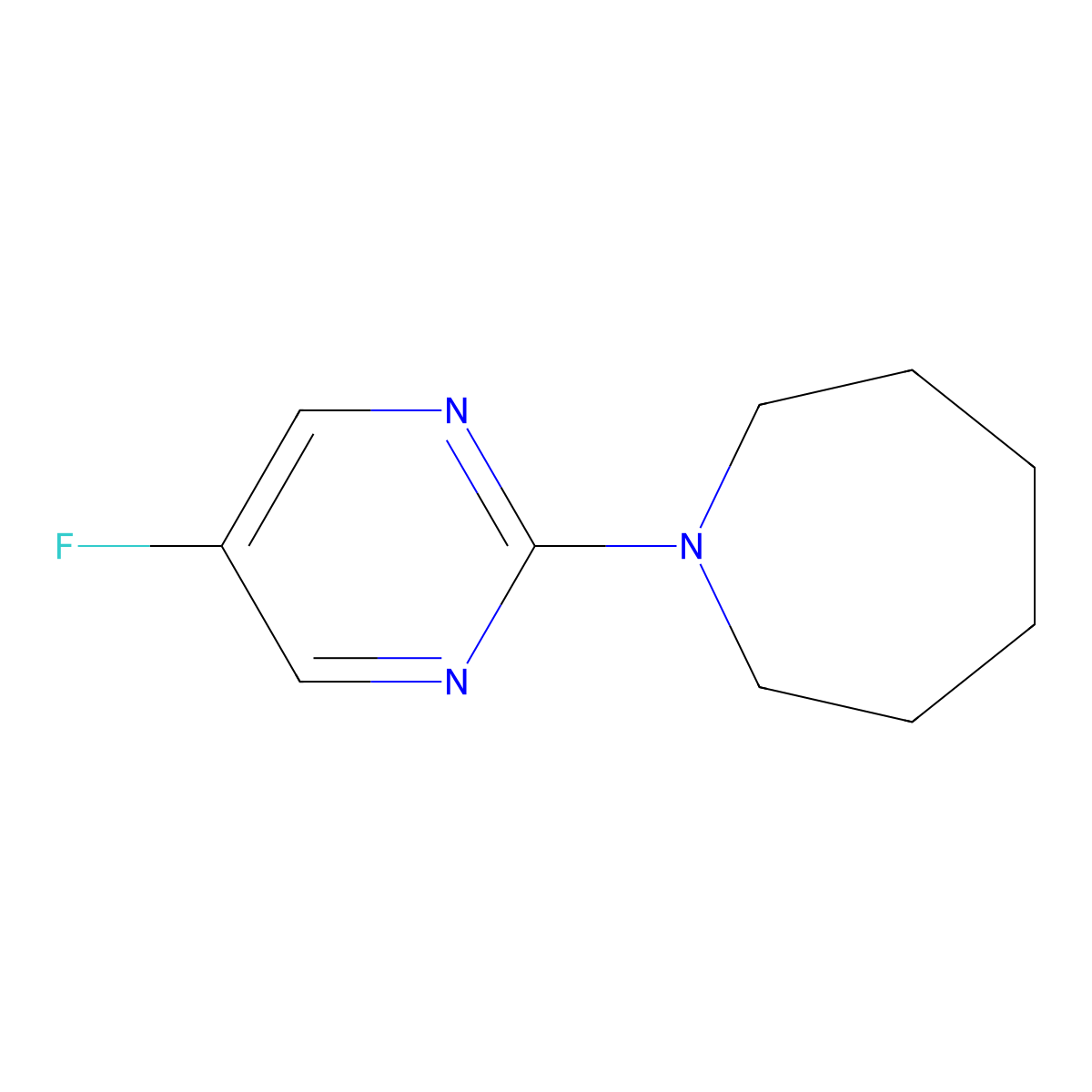 1-(5-Fluoropyrimidin-2-yl)azepane molecular structure, CAS 1862729-62-1