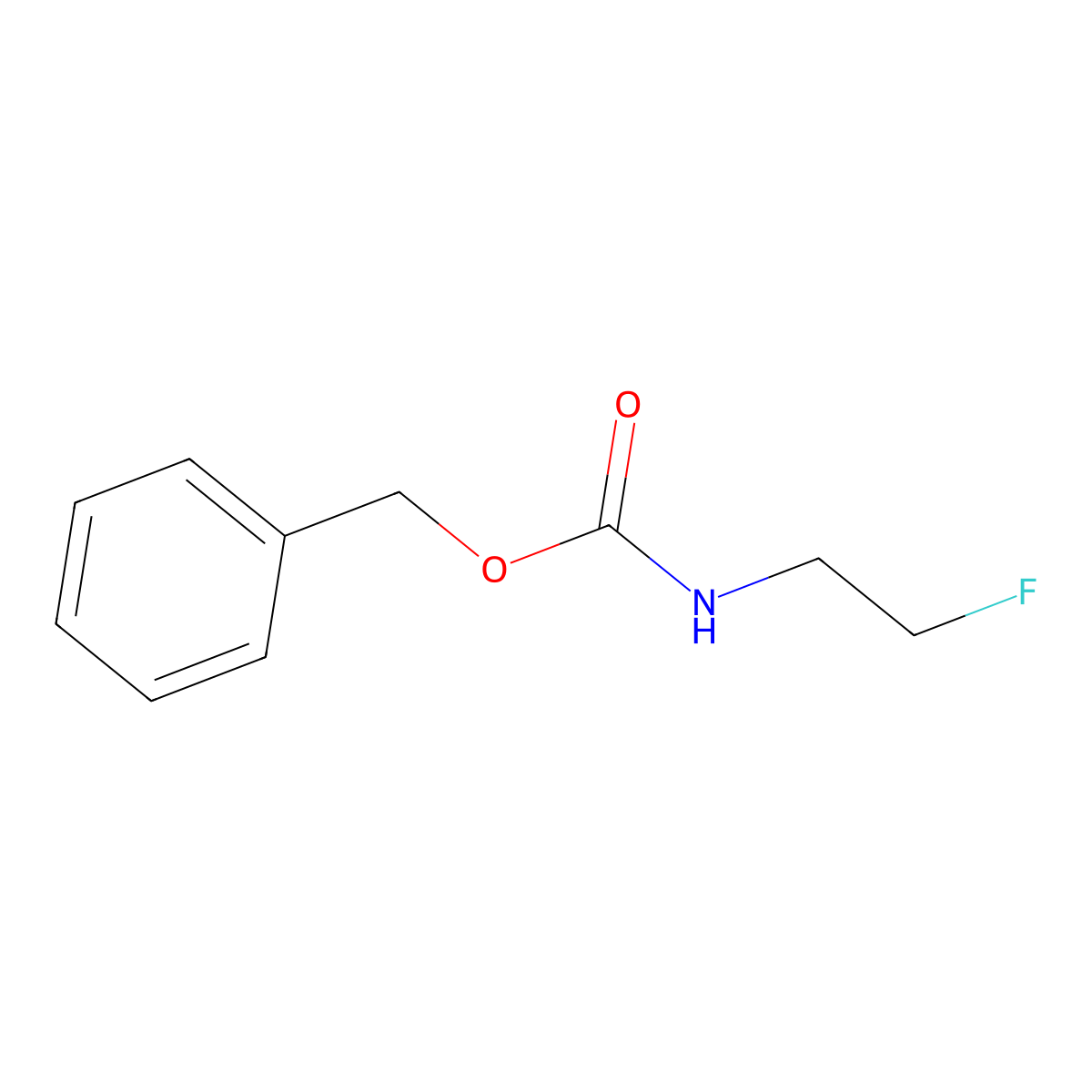 benzyl N-(2-fluoroethyl)carbamate molecular structure, CAS 1862755-03-0