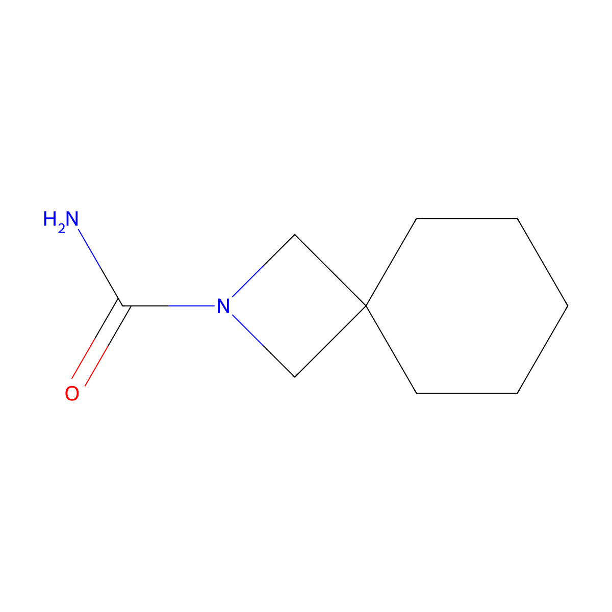2-Azaspiro[3.5]nonane-2-carboxamide molecular structure, CAS 1862780-74-2