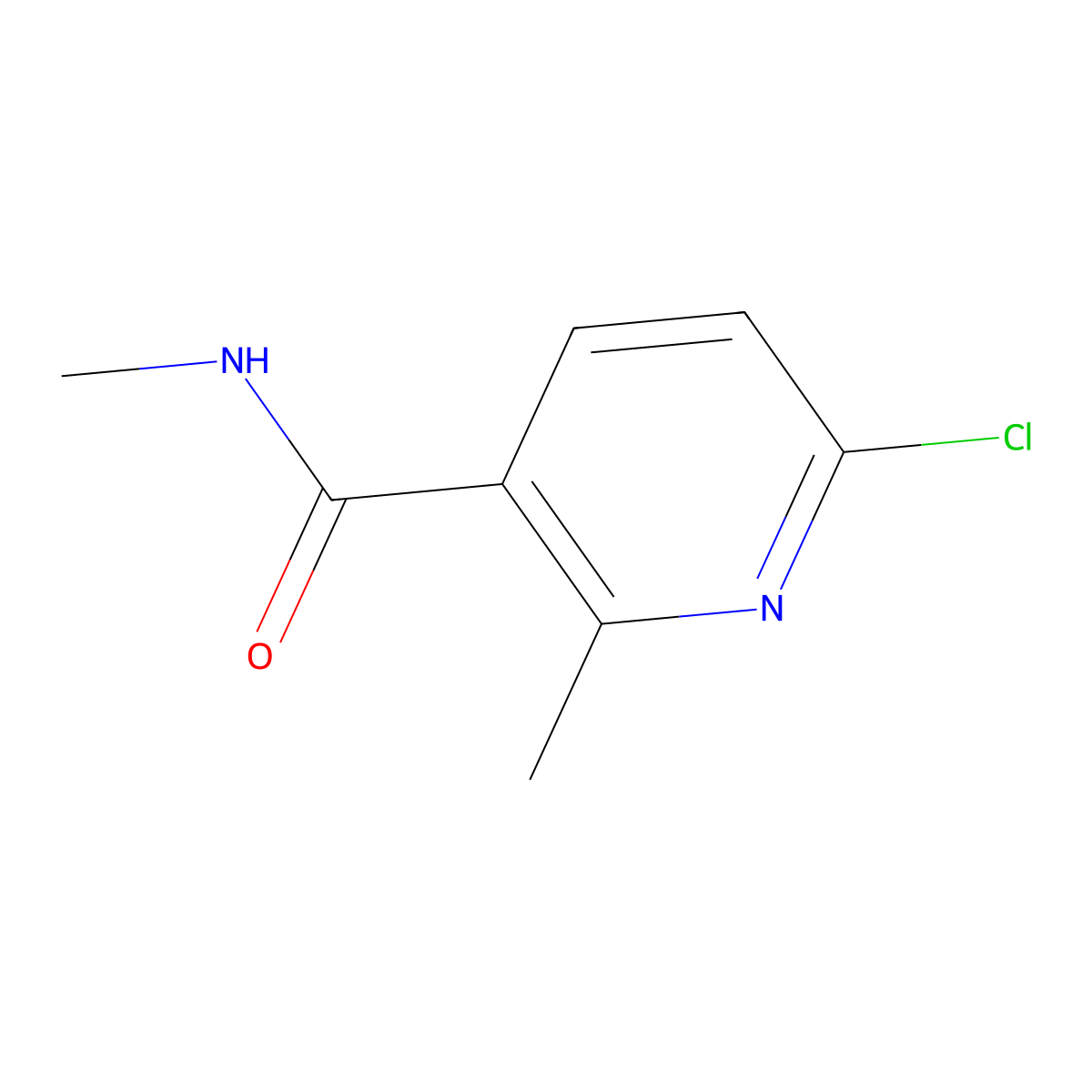 6-Chloro-N,2-dimethylnicotinamide molecular structure, CAS 1862873-77-5