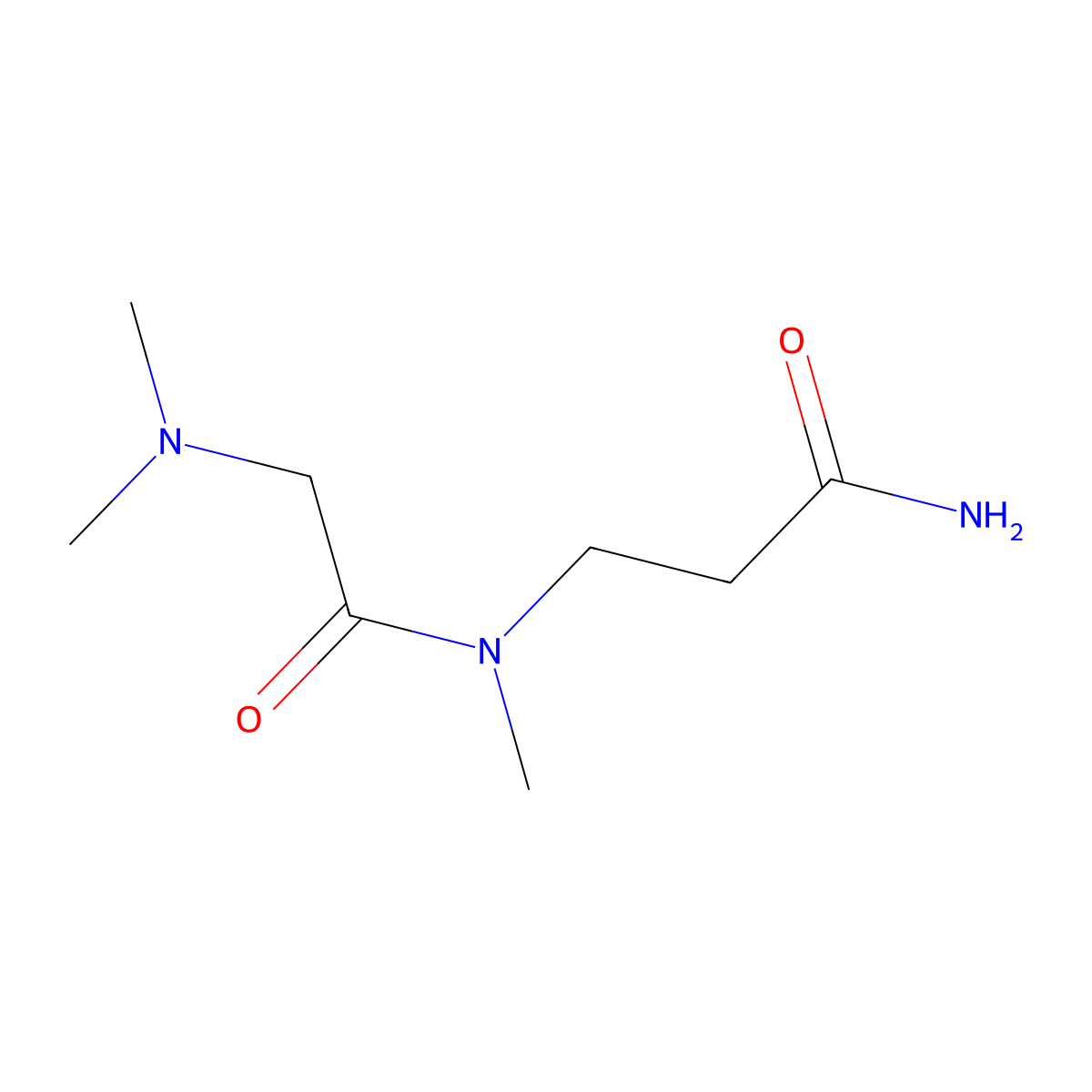 3-[2-(dimethylamino)-N-methylacetamido]propanamide molecular structure, CAS 1862875-39-5