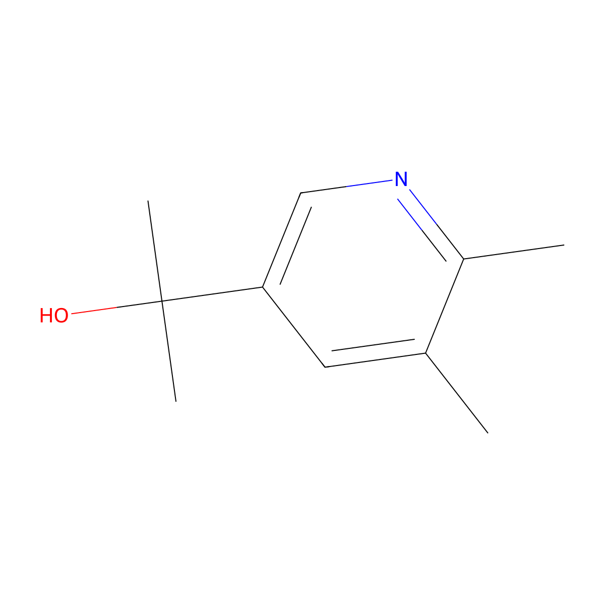 2-(5,6-Dimethylpyridin-3-yl)propan-2-ol molecular structure, CAS 1862885-26-4