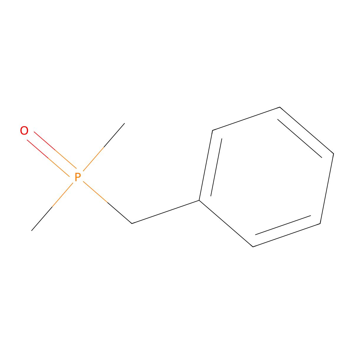 Benzyl(dimethyl)oxo-lambda~5~-phosphane molecular structure, CAS 18629-11-3