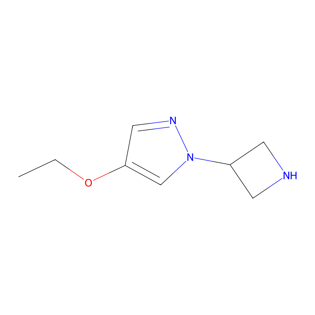 1-(Azetidin-3-yl)-4-ethoxy-1H-pyrazole molecular structure, CAS 1862902-60-0