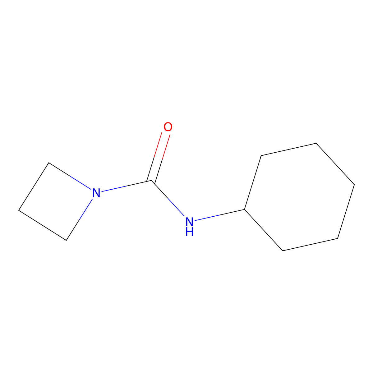 N-cyclohexylazetidine-1-carboxamide molecular structure, CAS 1862923-39-4