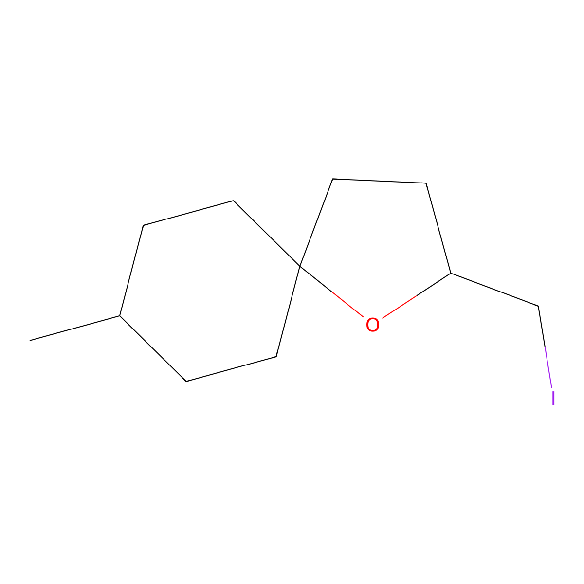 2-(Iodomethyl)-8-methyl-1-oxaspiro[4.5]decane molecular structure, CAS 1862924-65-9